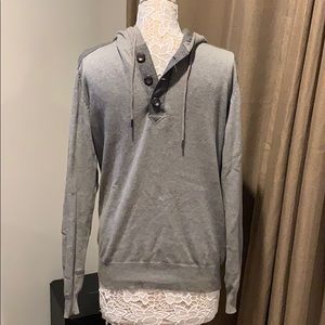 Ben Sherman hooded grey sweater Large